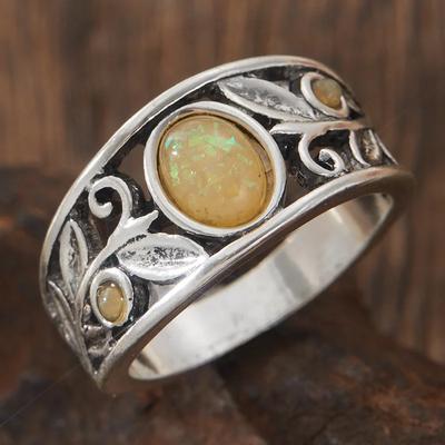 Böhmischer Personalisierter Design Durchbrochener Floral Geometrischer Ring Damen Retro Ethnischer Stil Festival Schmuck Zubehör