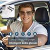 Ai Intelligent Translation Bluetooth-Brille Blaulicht-Farbwechsel Musik hören Anrufe Multifunktionsplatte Wechselglas-Sonnenbrille