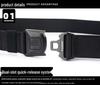 Men's 2020 Nylon Tactical Belt with Safety Buckle for Outdoor Sports & Combat