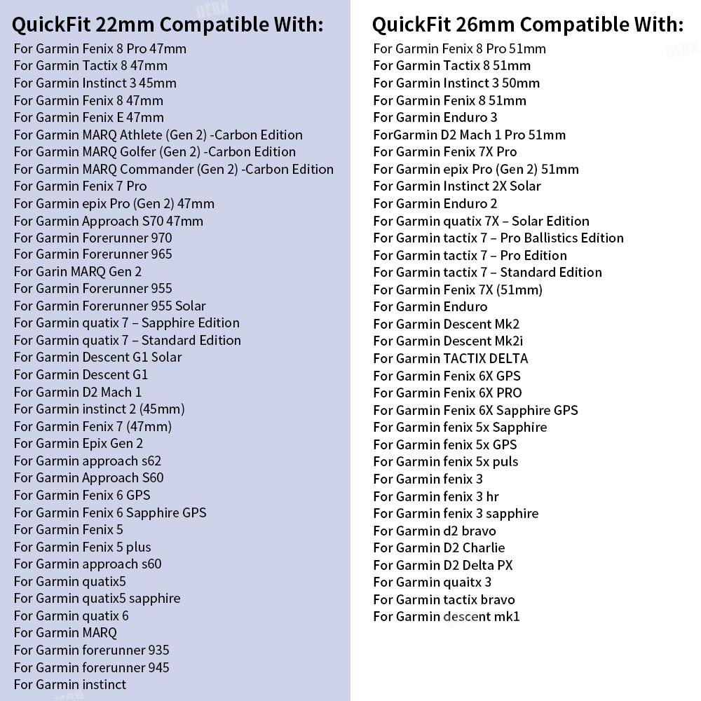 22/26mm Silicone Watch Strap For Garmin Fenix 8 Pro 8 E 7X 6 5X Plus 5/Instinct 2X/Forerunner 970 965 955/Tactix 8 7 Watch Bands