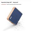 ABEEL For Samsung Galaxy Z Flip7 FE 5G/Z Flip6 5G Case Electroplating Edge Genuine Cow Leather Coated PC Phone Cover