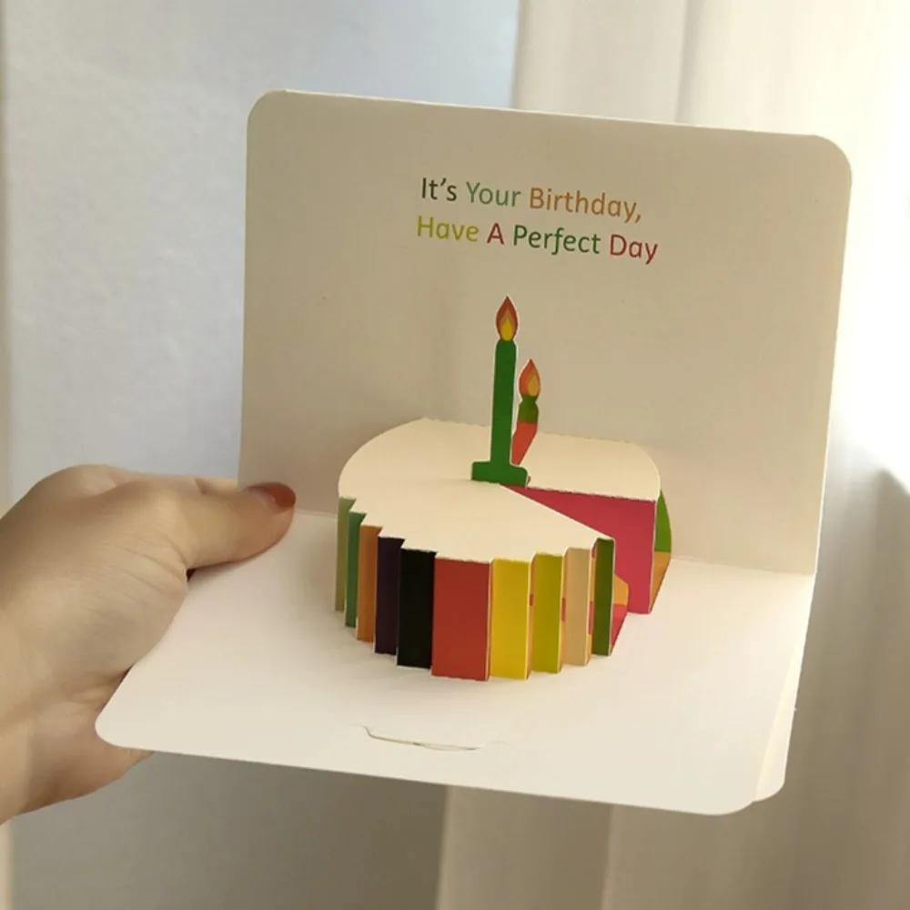 3D Pop-Up Geburtstagskarte mit Umschlag Geburtstagsgrußkarten Perfekte Partyartikel Tolles Geschenk für Familie Freunde Liebhaber