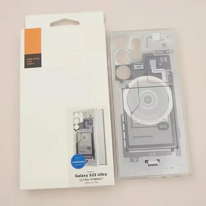

Магнітний ультрагібридний чохол для Samsung S24 S23 S22 Ultra Magsafe Cover Підтримка бездротової зарядки для iphone 16 15 14 Pro Max iphone 16plus білий
