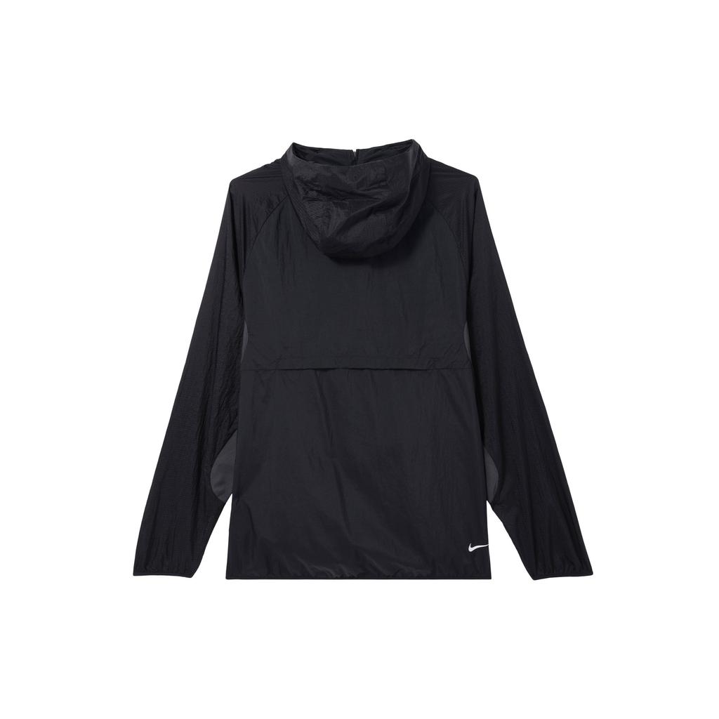 Nike Trail Aireez Solid Color Hooded Zip-Up Breathable Casual Long Sleeve Jacket Men Jackets Black FN4003-010