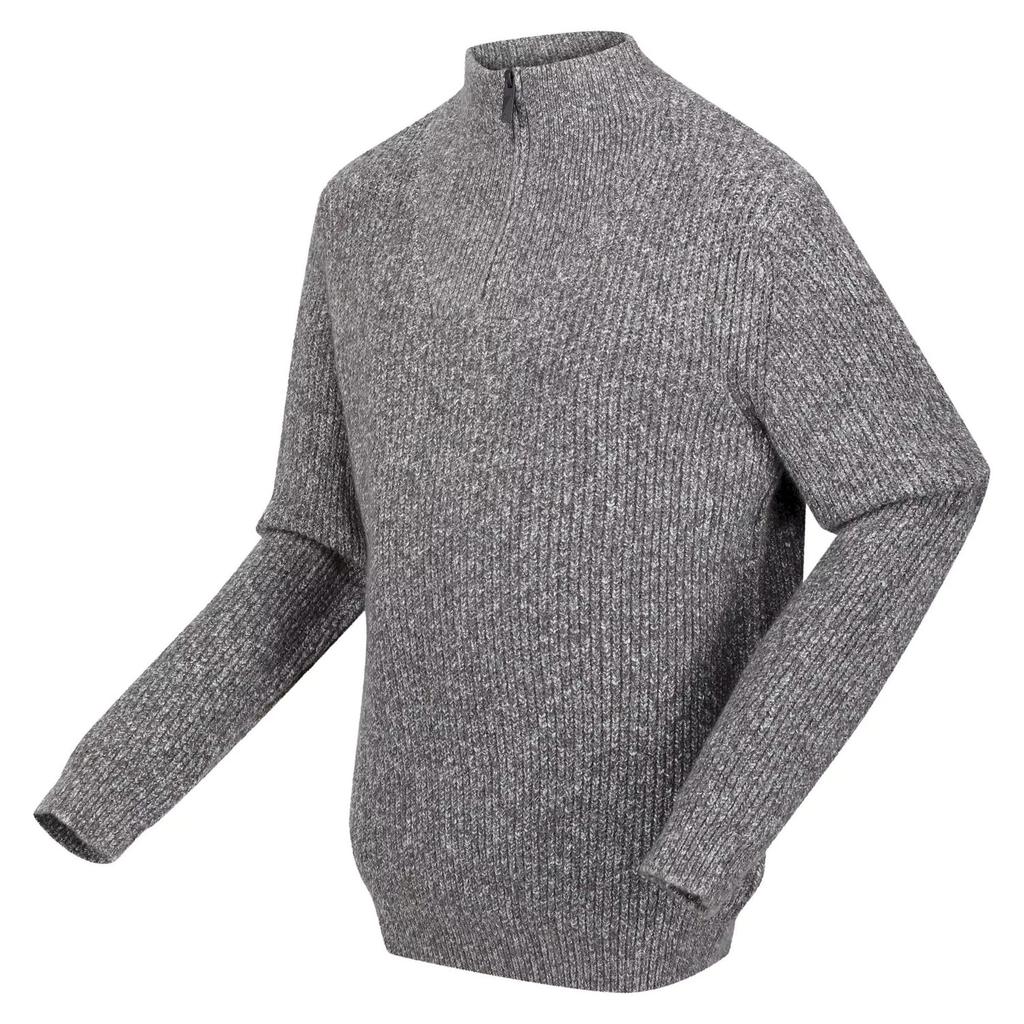 Regatta Mens Kaison Marl Knitted Half Zip Jumper