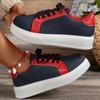 Brand Design Sneakers for Women New Casual Platform Lace Up Women's Vulcanized Shoes Tennis Walking Student Leather Shoes
