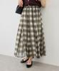 Rope Picnic Sheer Check Skirt for Women GDC16190 Chromine M (01)