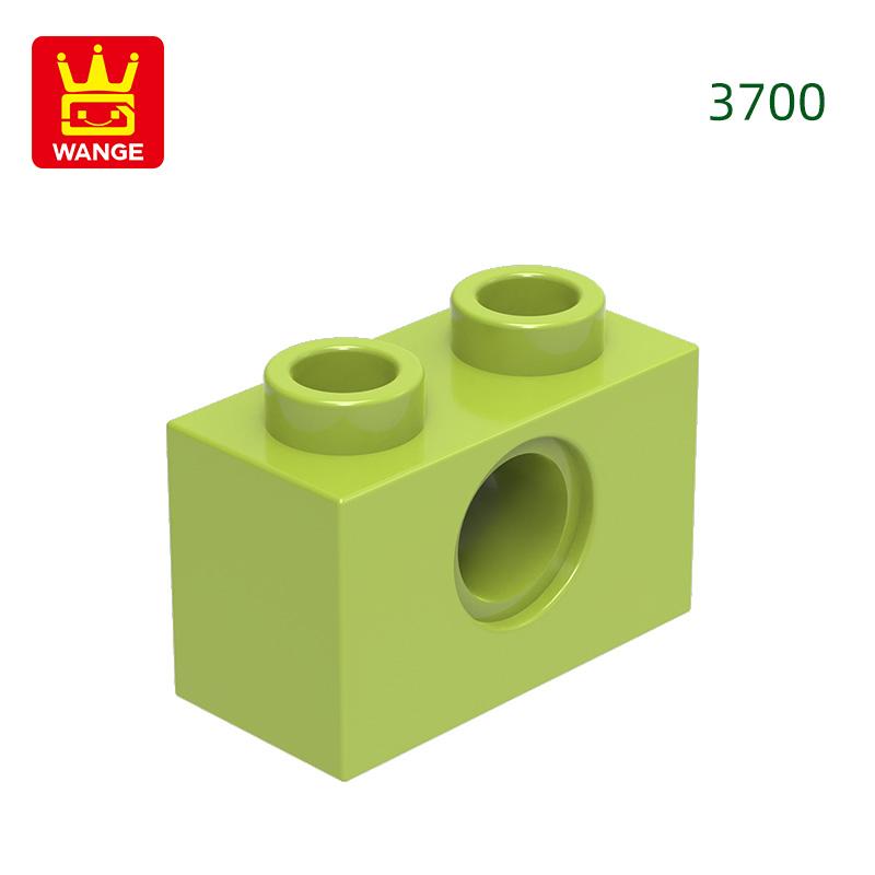 125Pcs/lot 3700 1x2 1 Hole Constructing Blocks MOC DIY Accessories Compatible With Bricks Children Toys Gift Box