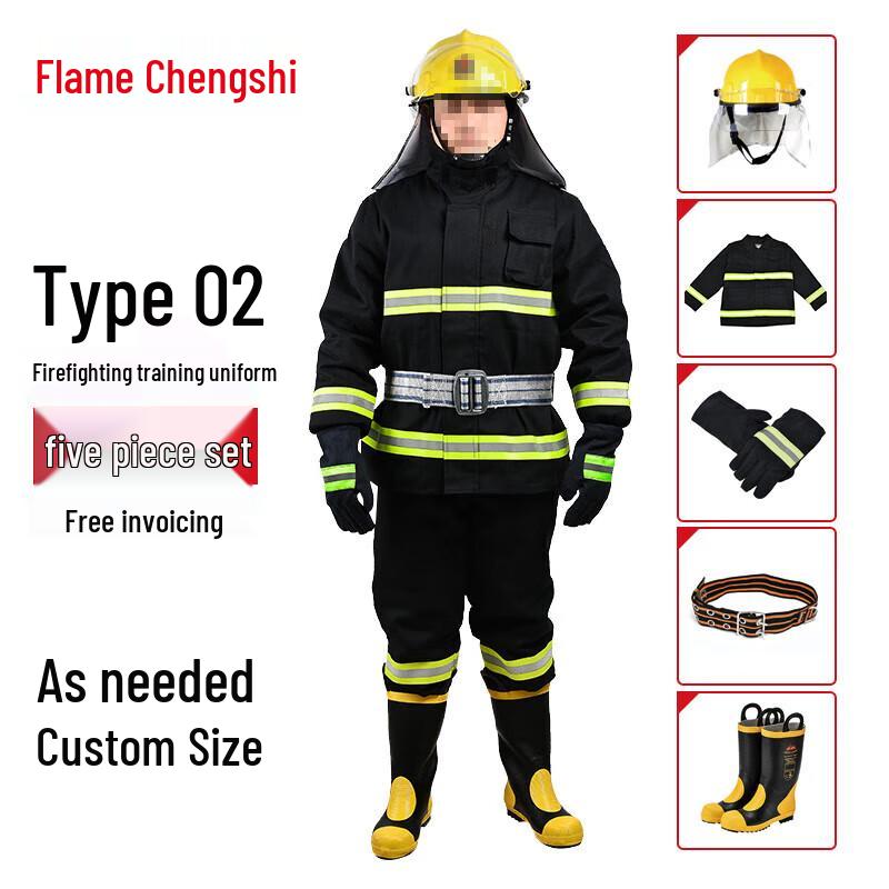Flame Warrior 02 Fire Rescue Training Suit 5-Piece Set