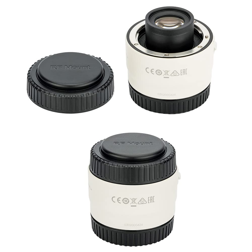 Pack of 2 JJC Lens Caps for Canon Extender Compatible with Canon RF2X Extender RF Compatible Lenses, EXT. RF1.4X & EXT. Lenses,