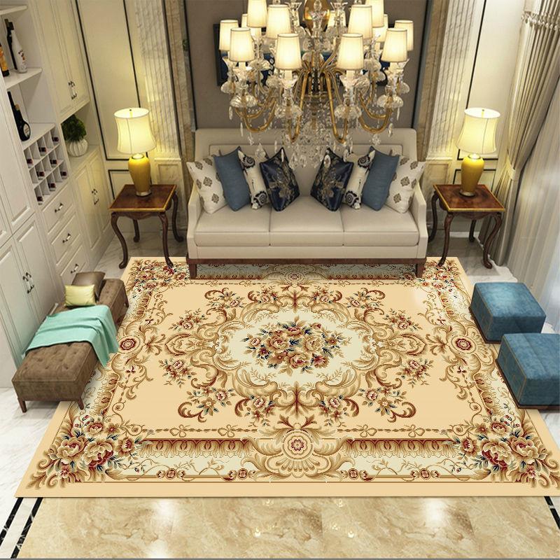 European Style Living Room Carpet Home Sofa Coffee Table Carpet Large Area Carpet Bedside Carpet