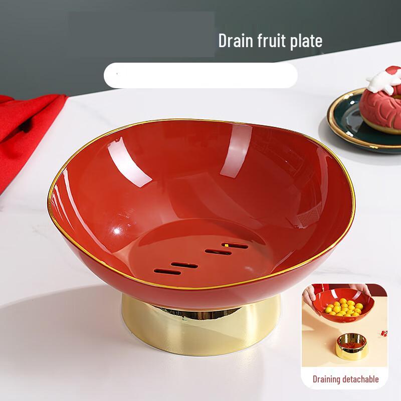 Zhi Shi Heightened Draining Fruit & Snack Plate