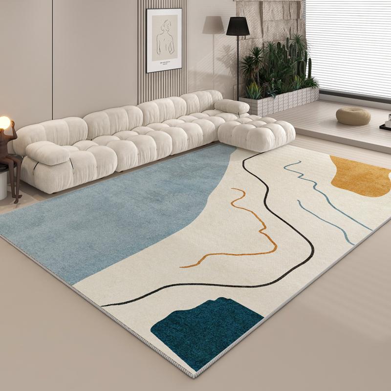 Art Design Plush Carpet Minimalism Living Room Decoration Abstract Rug Modern Rugs for Bedroom Large Area Fluffy Soft Floor Mat
