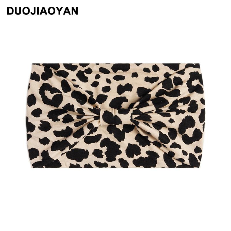 Knot Headband, Color Blocked Pattern Printed Sports Headband, Fashionable Polka Dot Wide Edge Elastic Headband