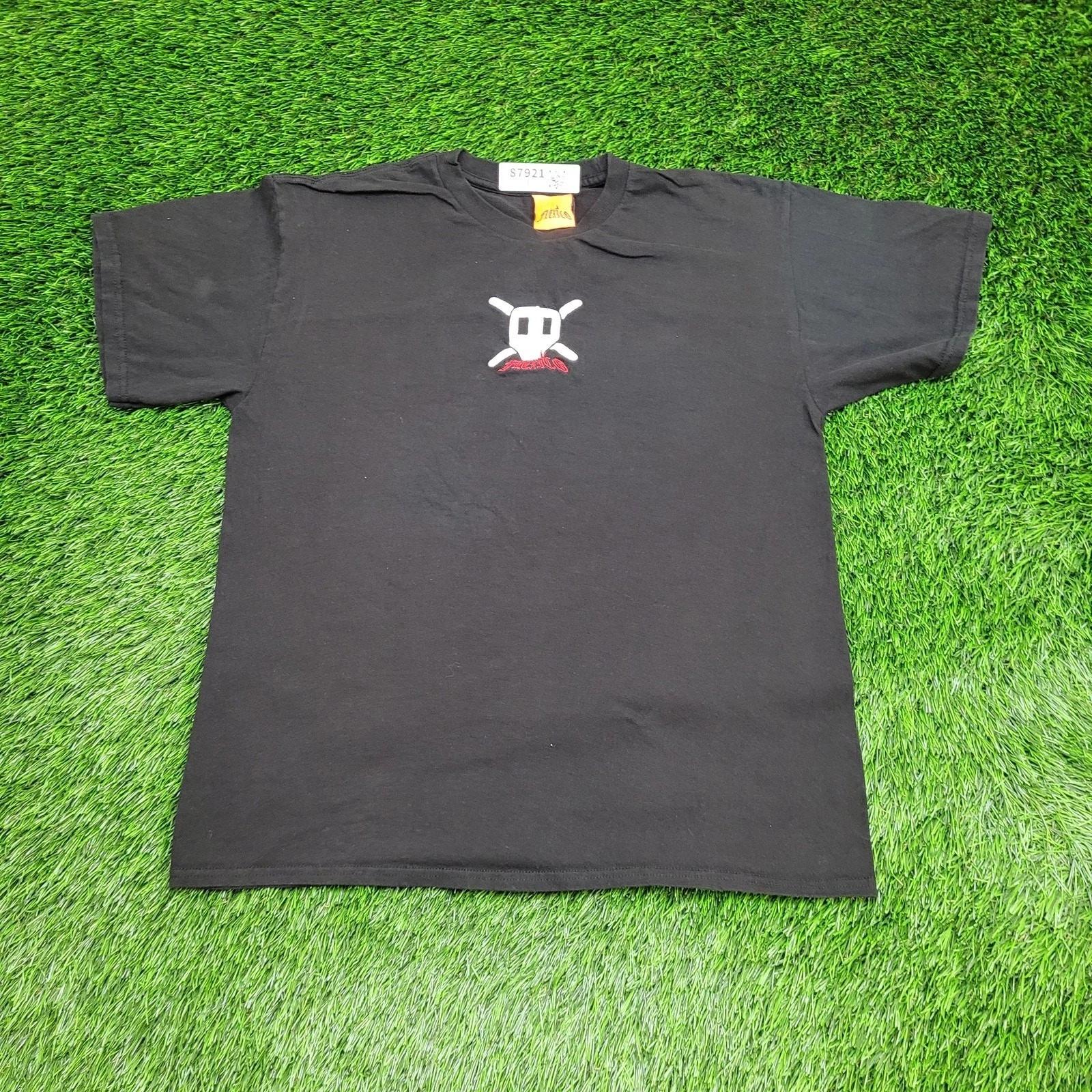 Mexico Crossed Bats Skull Shirt Medium 21x25 Black Tee Streetwear XL