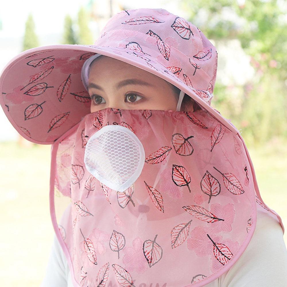 Sunscreen Bucket Hat Wide Brim Ponytail Hats New Tea Picking Cap  Outdoor