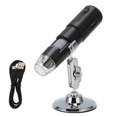 WiFi USB Microscope Camera 50‑1000X Magnification Handheld Digital Microscope with 8 LED Lights for