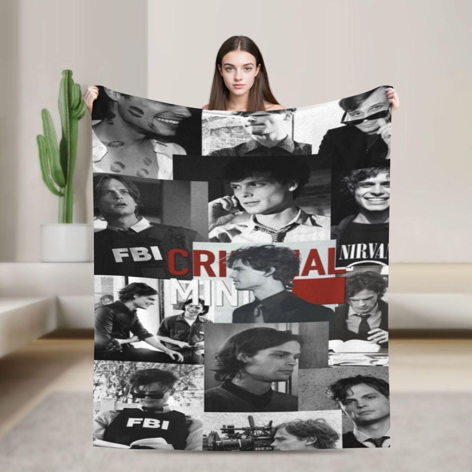 Pandara Jewelry Unisex Best Spencer Reid Cozy Flannel Blanket For Living Room, Popular Theme Lightweight Blanket, Suitable For Sofa, Naps, Travel,Dorm