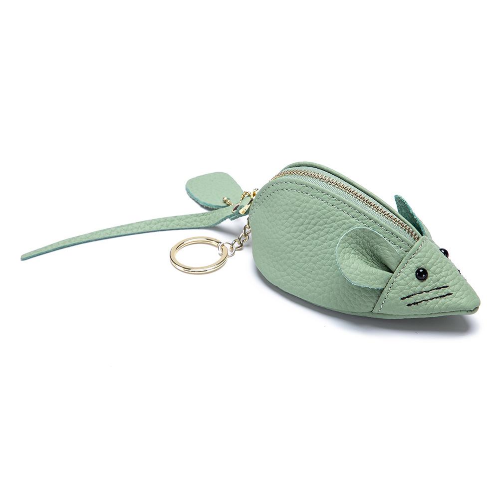Cartoon change bag female cute mini soft cowhide Korean ins ladies change bag creative cutecoinpurse