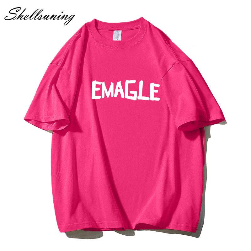 Shellsuning большие хлопковые футболки с графическим рисунком женские летние мягкие — фото 15