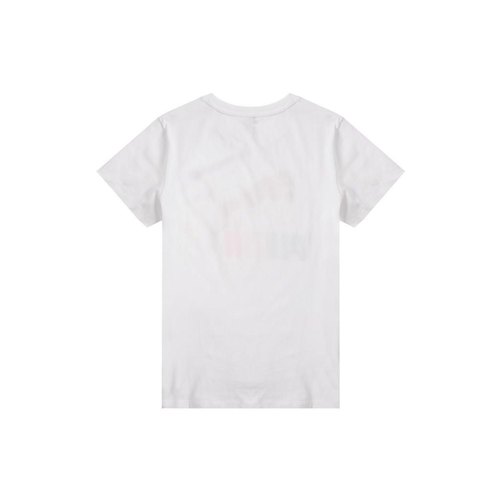 Puma Casual Γυναικείο T-shirt με Στρογγυλή Λαιμόκοψη και Κοντά Μανίκια με Λογότυπο Λευκό 536349-02