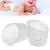 2Pcs Baby Measuring Cups Odorless Transparent Plastic Medicine Cup with Scale for Infant