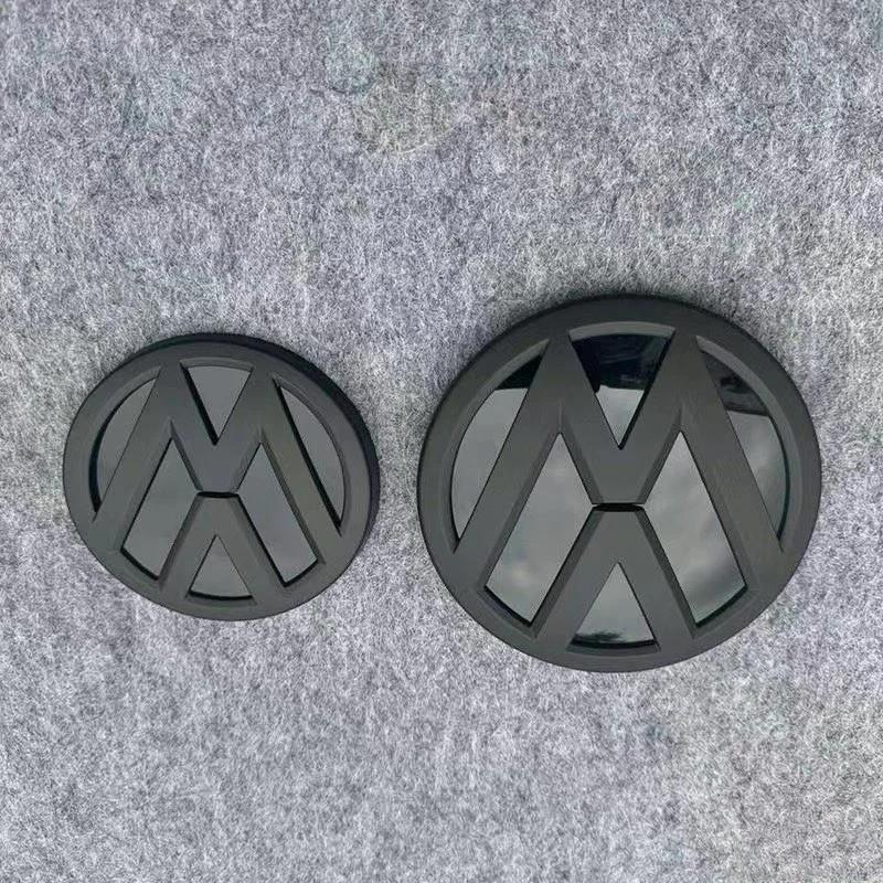 

2026 Hot For VW VOLKSWAGEN Hub Caps 2pcs 138mm 110mm Replaced For Golf 7.5 MK7.5 2018 2019 2020 Car Front Bonnet Grille Rear Tru матовый черный