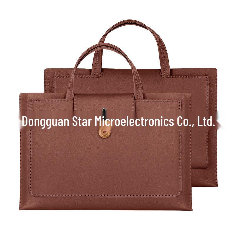 

Elegant Laptop Handbag for Apple and Huawei 12-14 inch темно-коричневого
