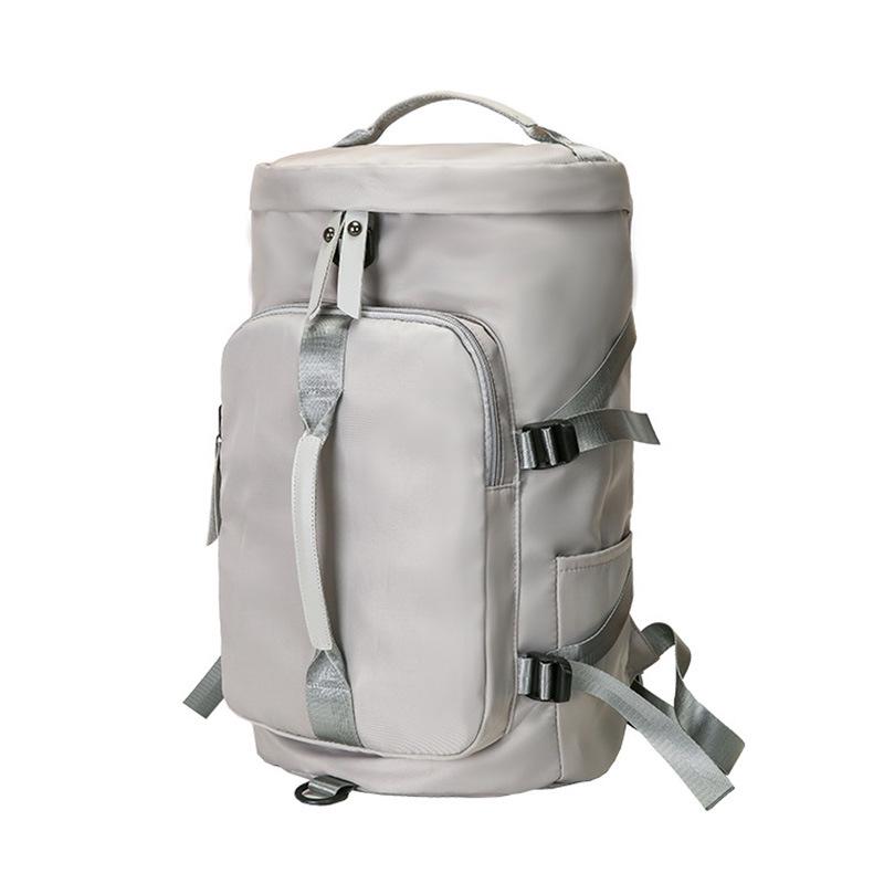 Duża pojemność, wodoodporna torba do jogi z tkaniny Oxford z logo, pasek na ramię lub podwójny, niezależna przegroda na buty, torba sportowa