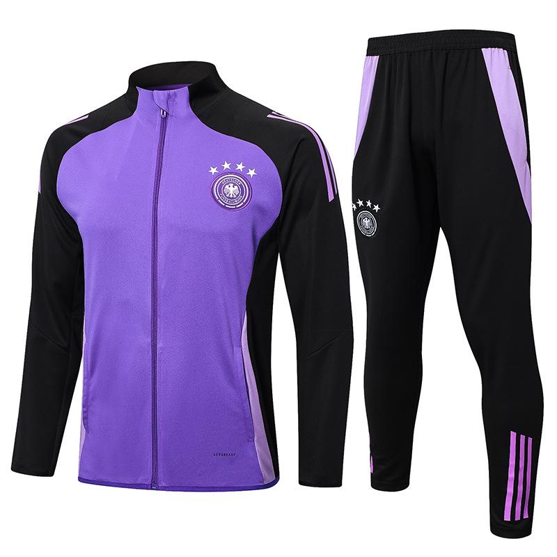 2024 Country Captain Reißverschluss Argentinien Portugal Italien Brasilien Deutschland Aufwärmtrikot Fußballtrikot