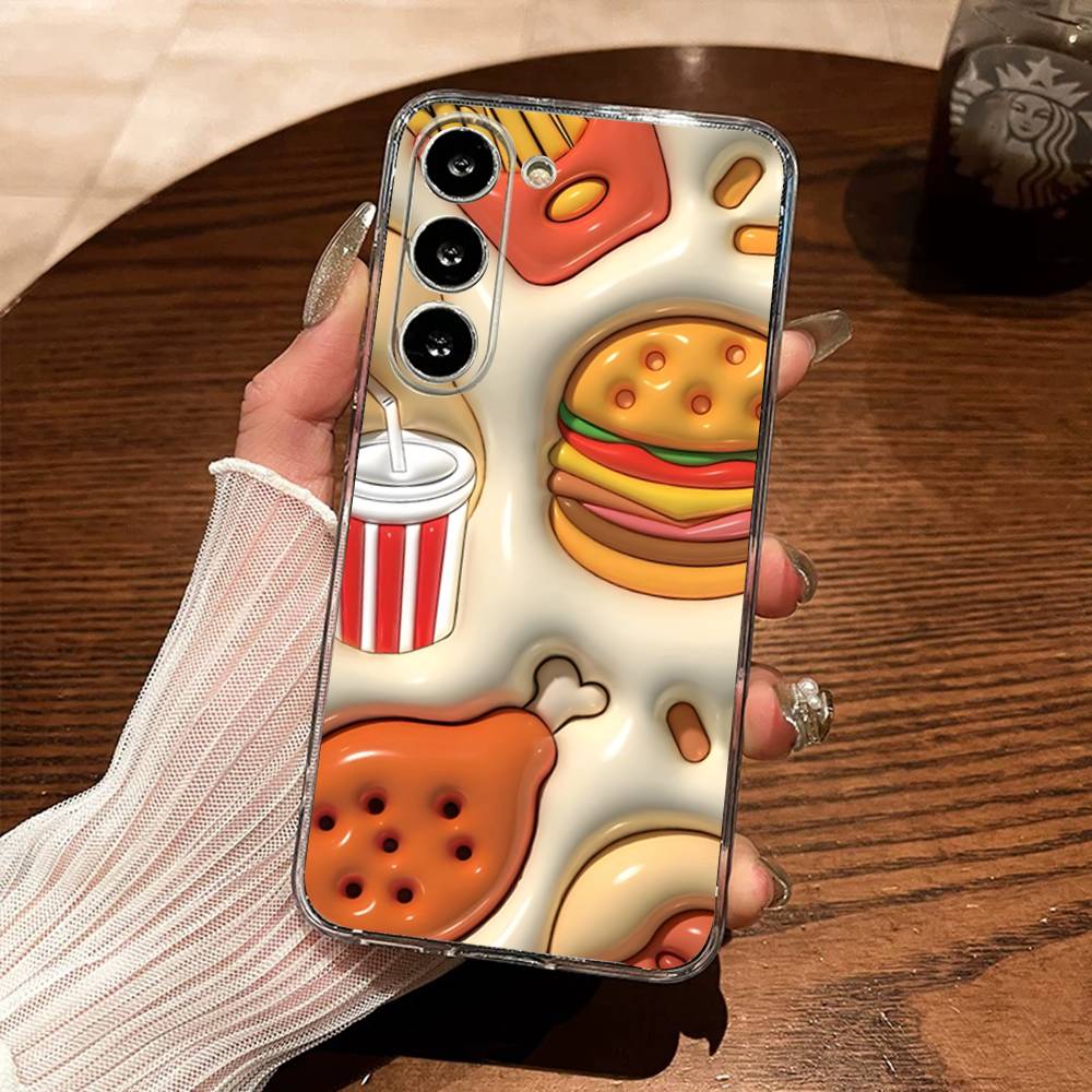 

Curious George Monkey Phone Case For Samsung S30,23,21,22,20, FE lite,S10,9,8,7 PIus Note20ultra Soft Transparent SamsungS10