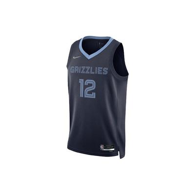 Memphis Grizzlies : Oui Morant Non. Maillot de basket-ball Swingman 12 Fan Edition pour homme Bleu marine DB3577-419