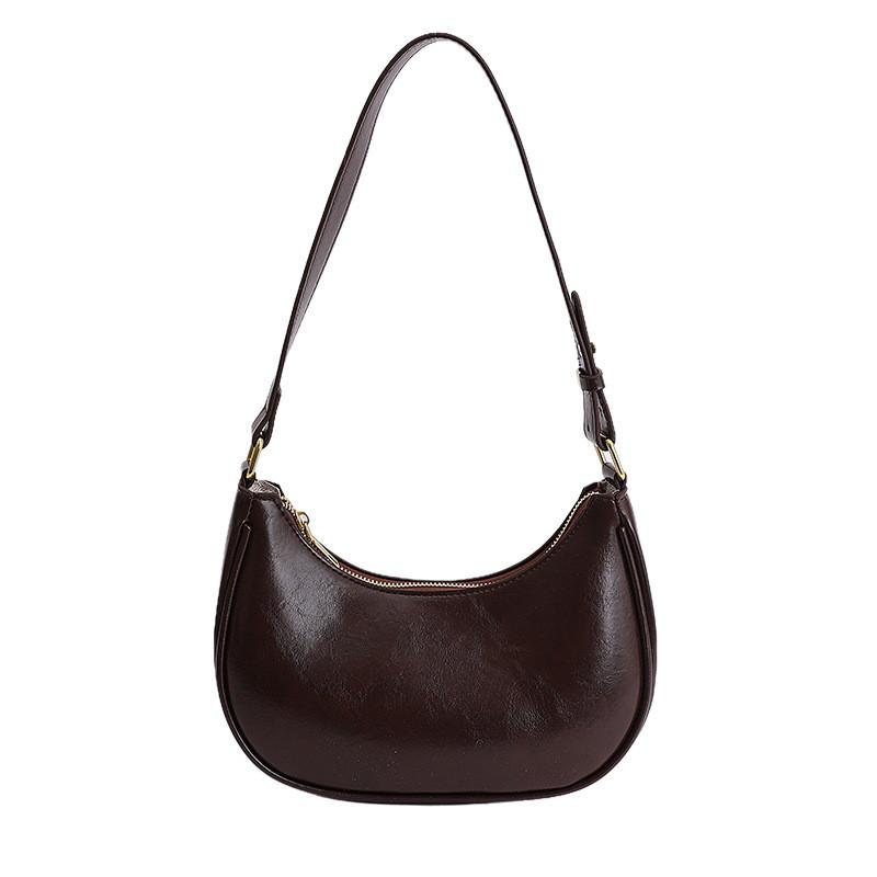 IELGY 2026 Spring Summer New Style Ladies Underarm Female Bag Niche Design Bag Female Solid Color Shoulder Bag Female Dumpling Bag