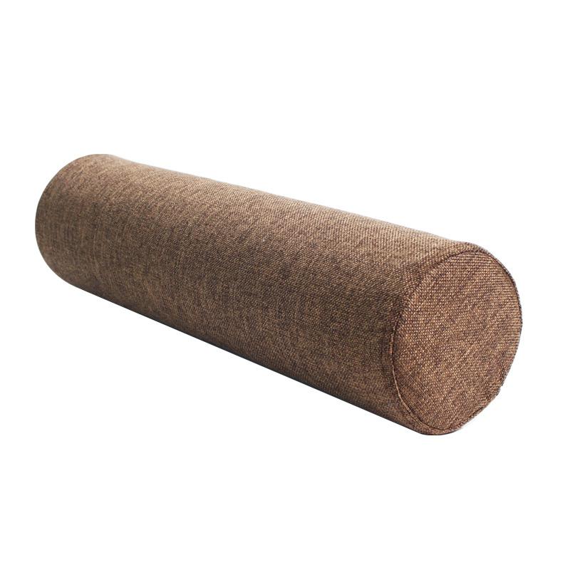 Solid Color Cylinder Pillow for Back Neck Legs Orthopedic Lumbar Support Cushion for Office Sofa Bed Sleeping Maternity Comfort