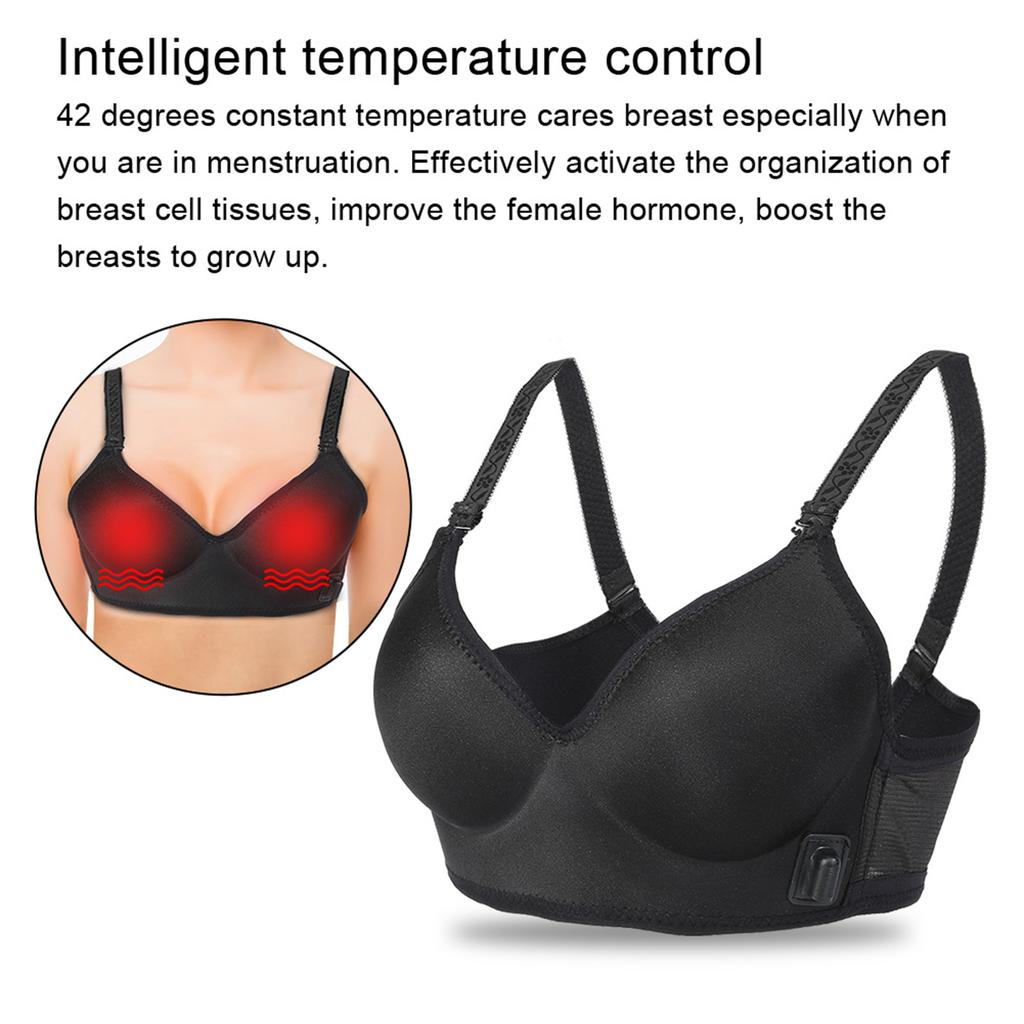 Electric Breast Massage Bra Vibration Chest Enlargement Stimulator Enhancer