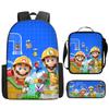 Zaino Mario Super Mario per Bambini Scuola Ragazzi Ragazze Leggero Cartone Animato Design 3D Zaino