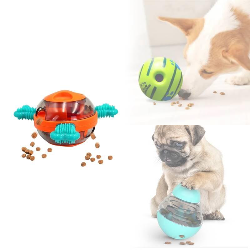Durable Abs Tpr Dog Chew Ball With Treat Release For Interactive Play And Mental Stimulation