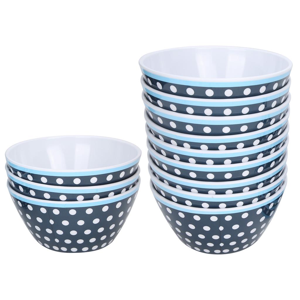 12PCS Salad Bowls Fruit Food Soup Serving Bowl Tableware for Home Restaurant Use