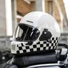 DOT Retro Full Face Motorcycle Helmet 3C Certified Small Shell Men Women Scooter Cruiser With Bluetooth