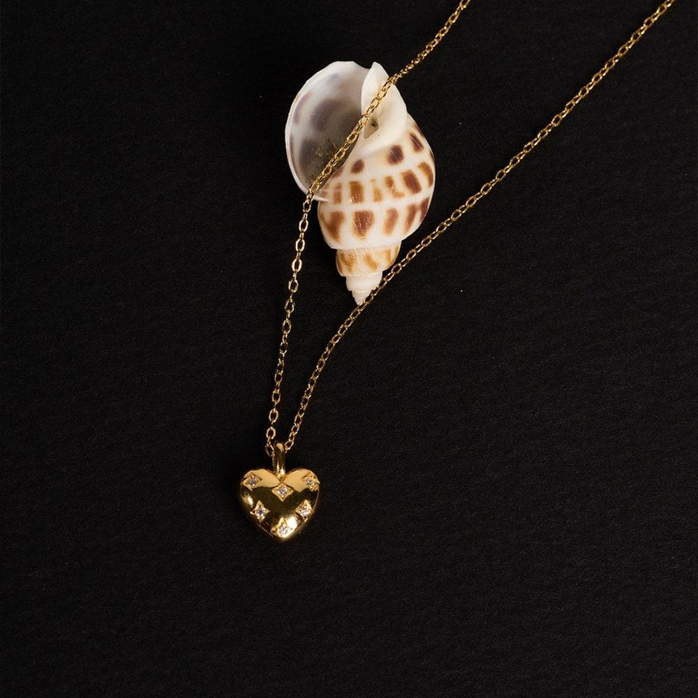 [Sv925] Alice Heart Pendant Necklace