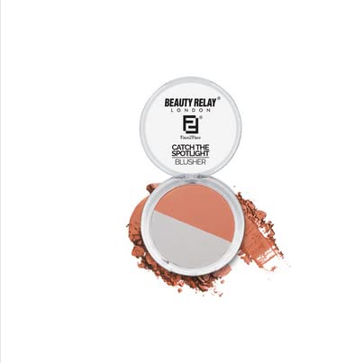 

BEAUTYRELAY LONDON - Face 2 Face Catch The Spotlight Blusher - matte finish, brightening, highlighter, eye shadow, naturally flushed look - flatt
