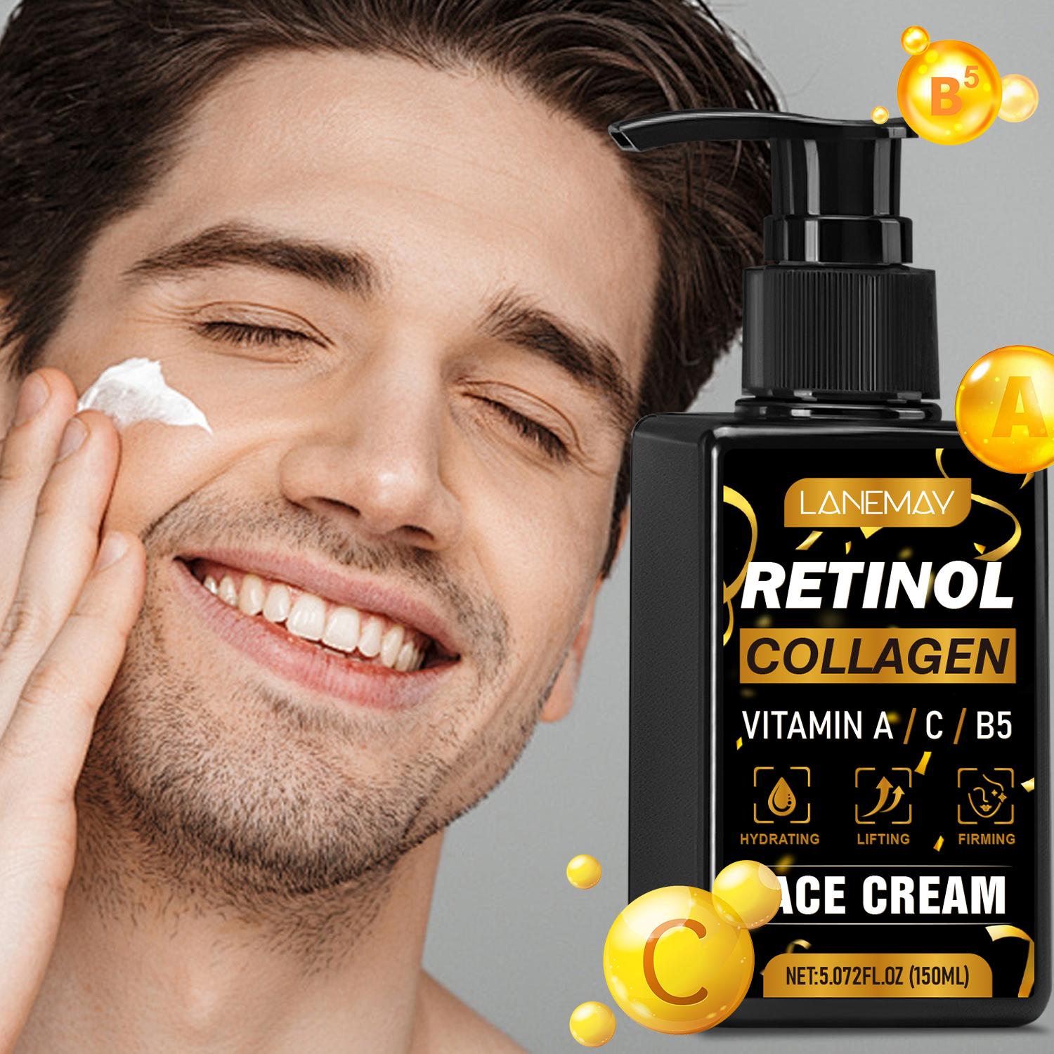 

Retinol Collagen Face Cream-Firms And Moisturizes The Skin-Gentle Care With Vitamin-Suitable For All Skin Types, 150ml