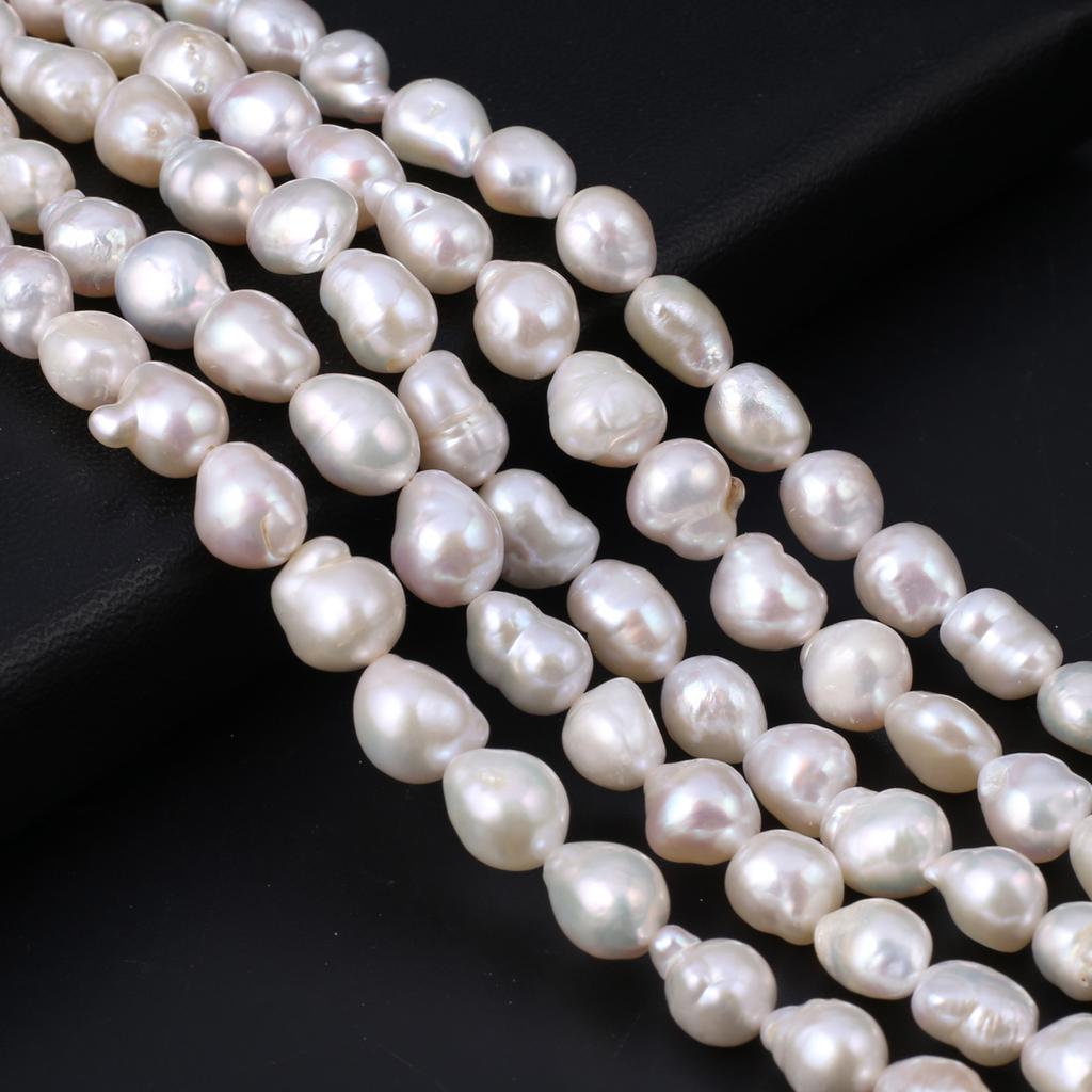 1String, White Natural Freshwater Pearls, Baroque Irregular Pearl Beads, for DIY Necklace Accessories, Jewelry Making, Women Gift, 36 Cm
