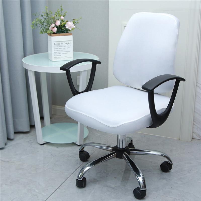 Universal Spandex Office Chair Cover Split Design Dustproof Computer Armchair Protector Slipcover
