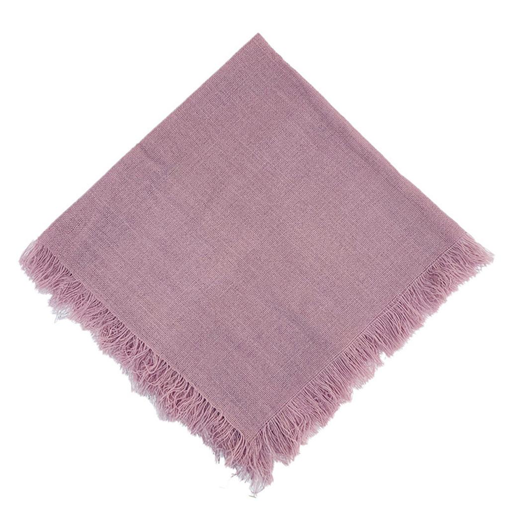 Popular Rural Headwrap for Adult Unisex Fashion Solid Color Furry Trim Headcover Breathable Thin Bandanas for All Age