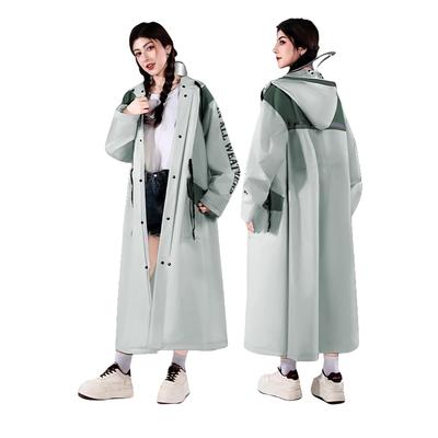 Yolrky Long Rain Cycling and Backpack Rain Rain Rainy Heavy Rain Women's Poncho, Compatible, Men's Rainwear, Gear, Raincoat, Gear, Season, (Green,