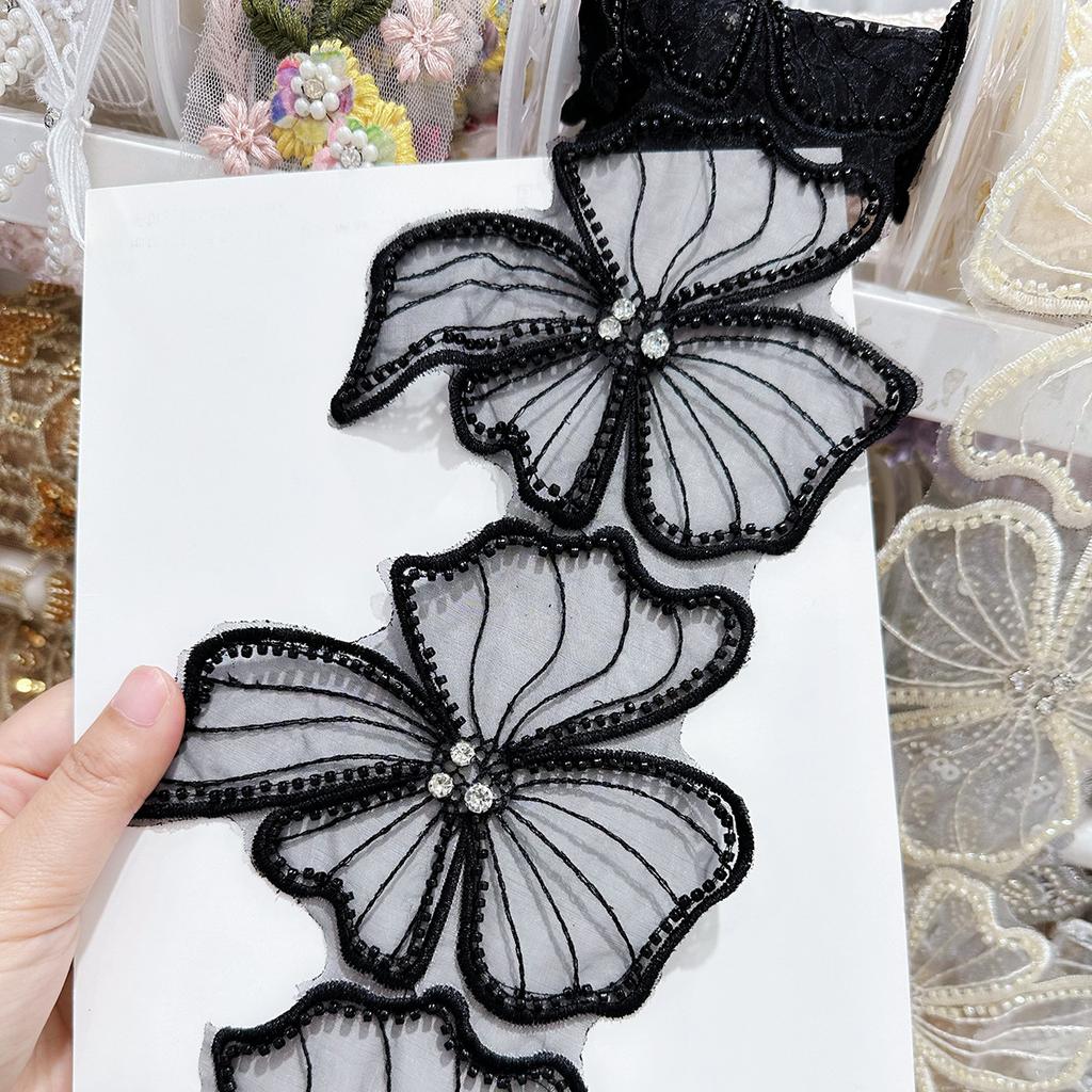 Eugen Yarn Embroidery Bead Diamond Barcode Women'S Dress Diy Decorative Lace Accessories