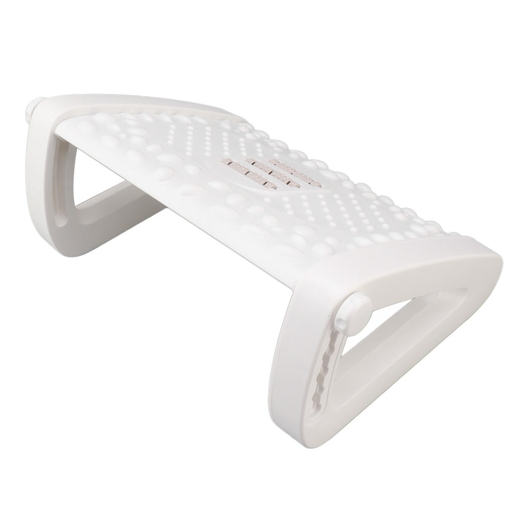 Under Desk Footrest 6 Height Adjustable Ergonomic Foot Stool with Massage Texture and Roller for