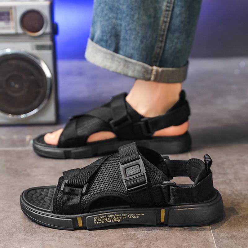 Men's Sandals Comfortable Anti Slip Soled Men's Shoes Breathable Versatile Beach Shoes Lightweight Fashionable Casual Slippers