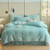 Thickened autumn and winter solid color double-parcel milk fleece warm quilt cover